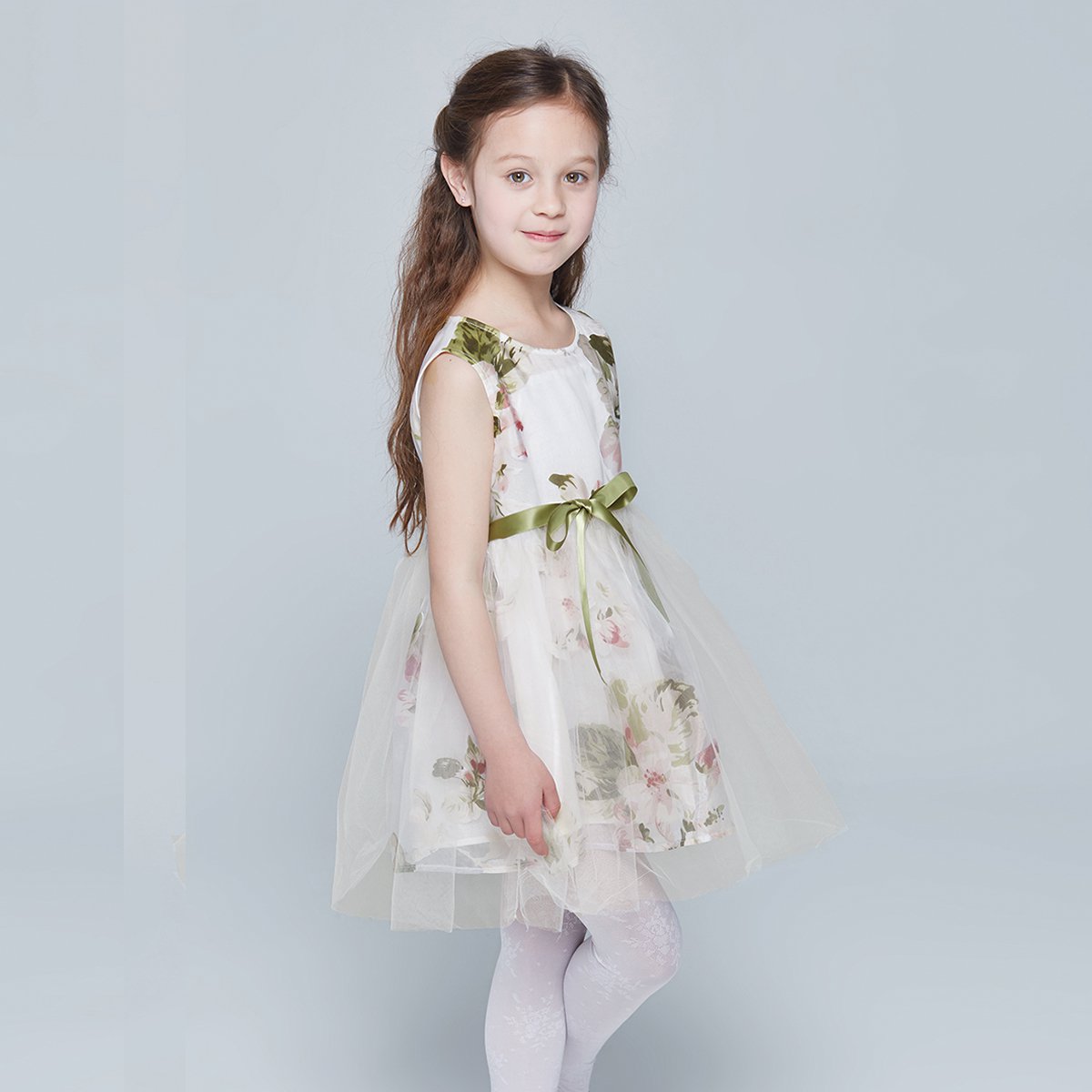 flordeer小公主服饰海外专场 法国flordeer弗萝町 童装女童欧根纱碎花