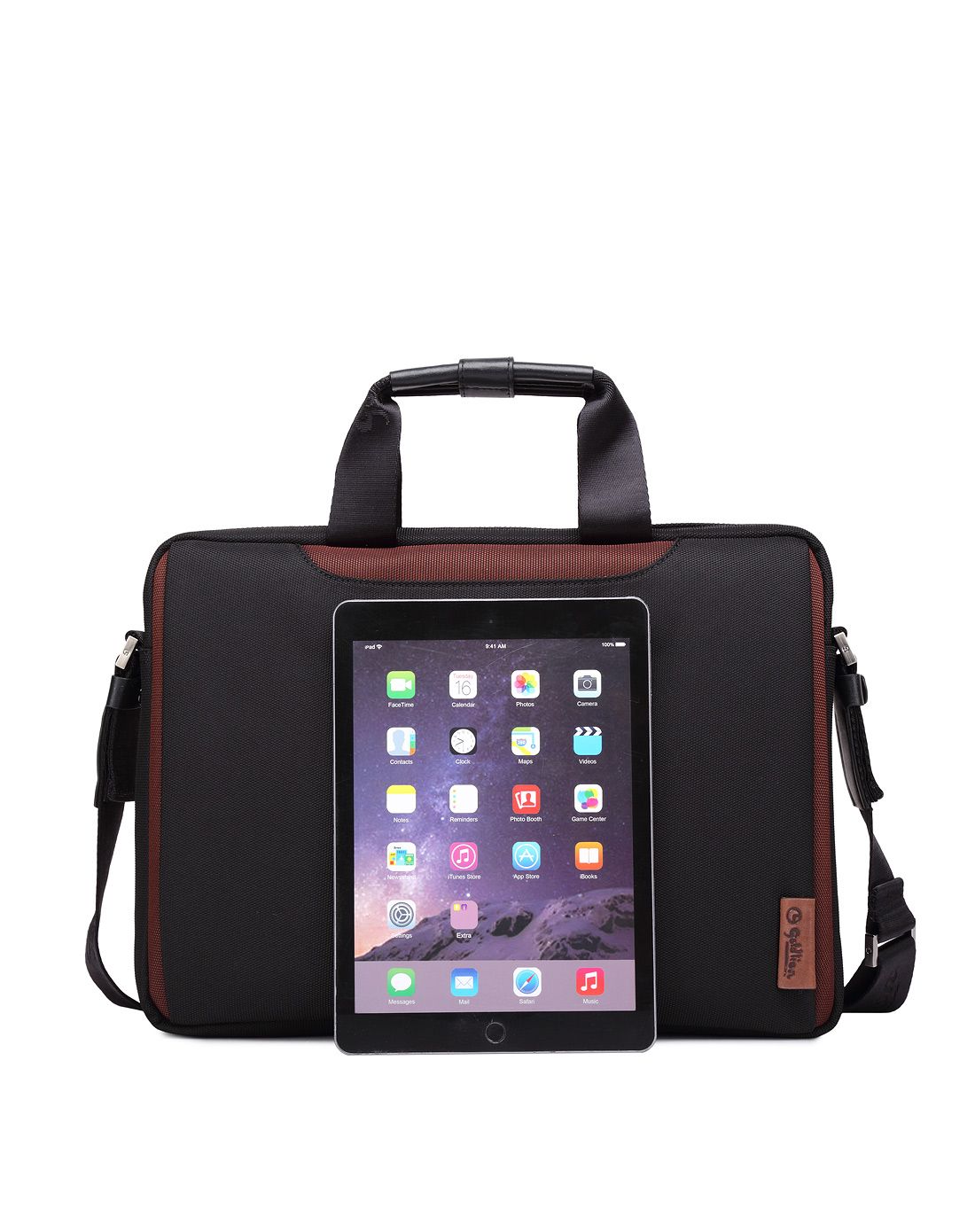 男装黑色时尚简约电脑包(斜挎)