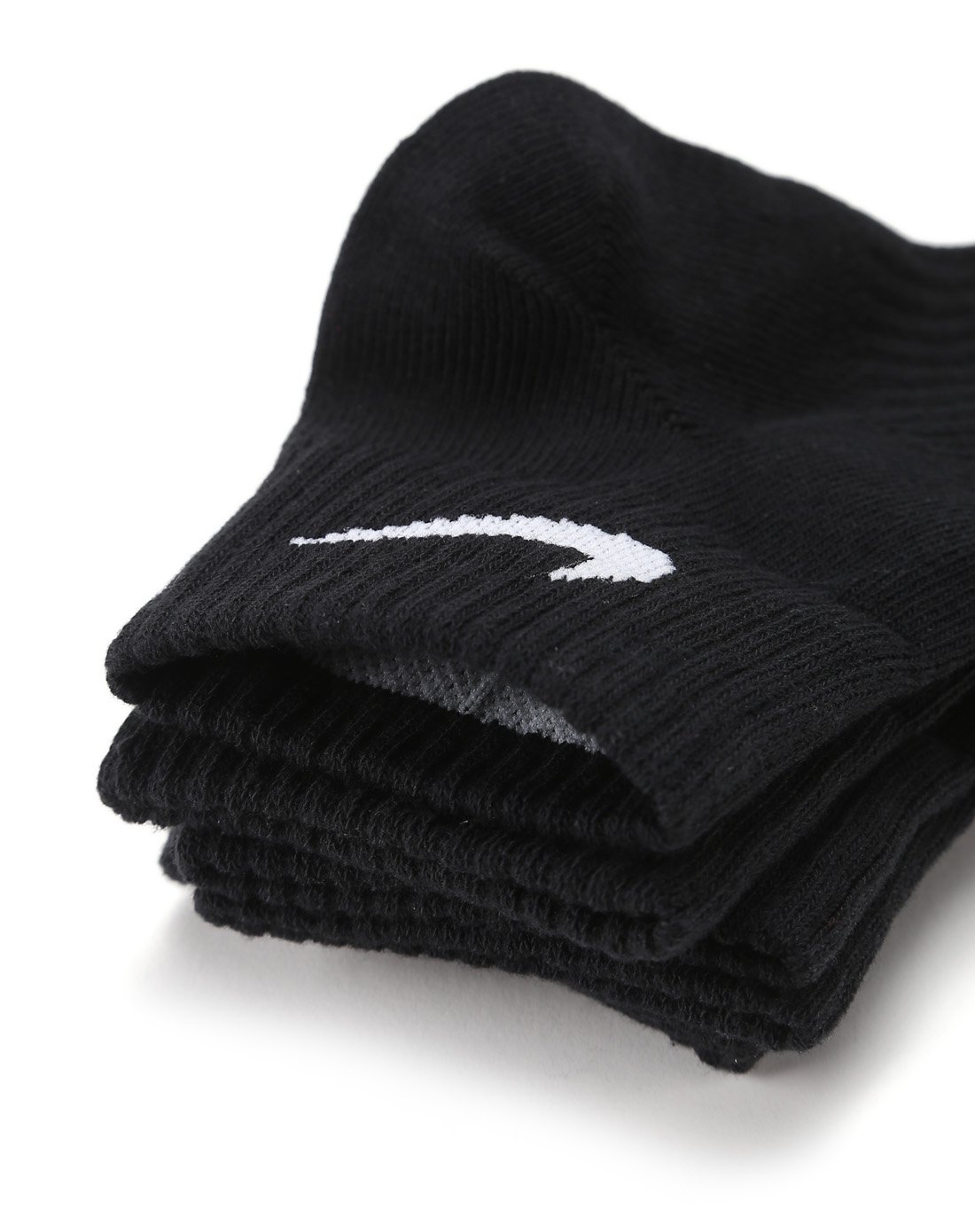 耐克nike 柔软干爽 男款黑色运动袜 三对装