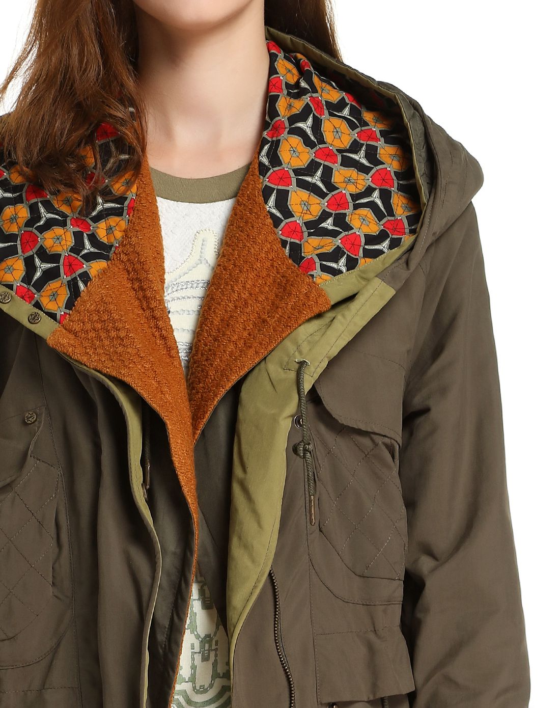 绿卡其色休闲百搭长袖外套