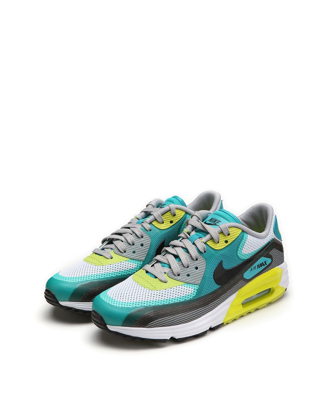nike极致运动专场air max lunar90 男款白配绿色运动鞋631744-103