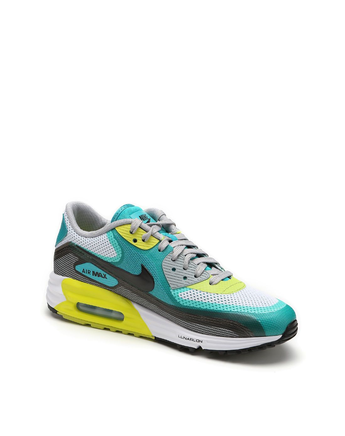 nike极致运动专场air max lunar90 男款白配绿色运动鞋631744-103