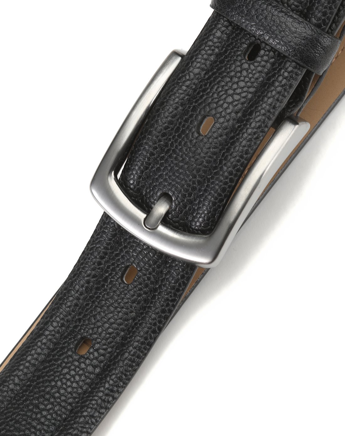 男士意大利四季牛皮革正装宽皮带原皮皮带黑色