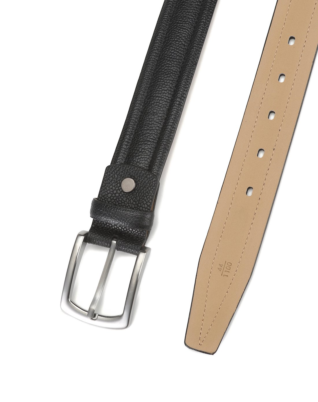 男士意大利四季牛皮革正装宽皮带原皮皮带黑色