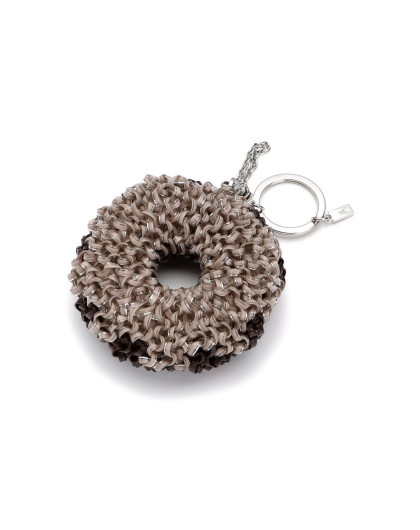 anteprima donuts系列 深啡色可爱甜甜圈形钥匙圈包包配饰