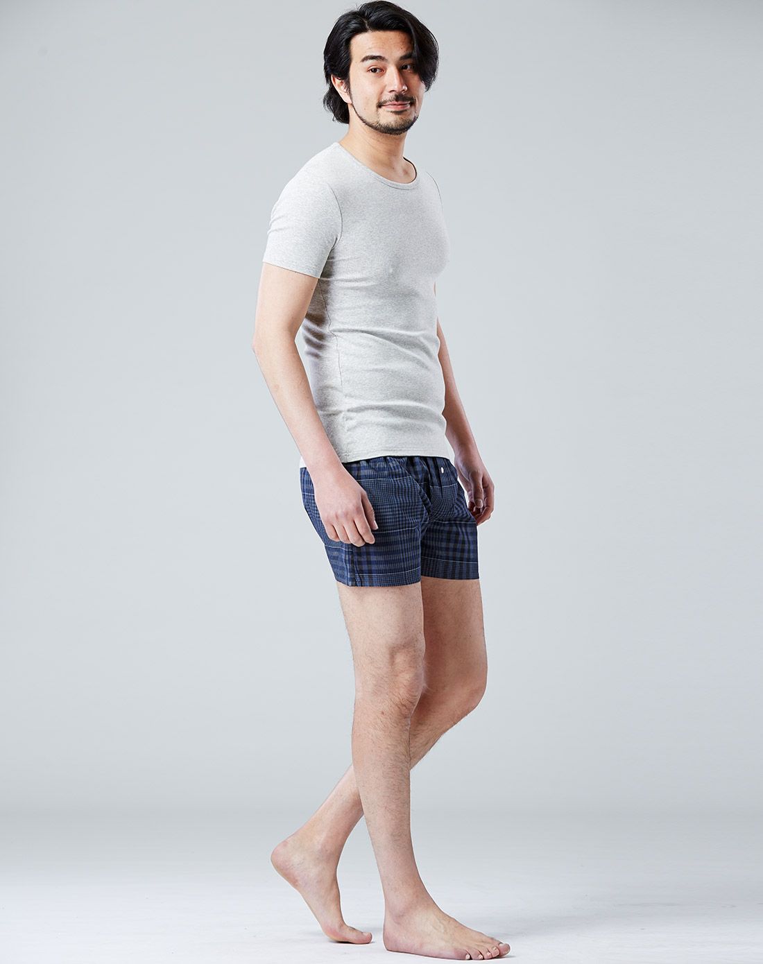 棉先生宽松居家格子裤x8278g097_唯品会