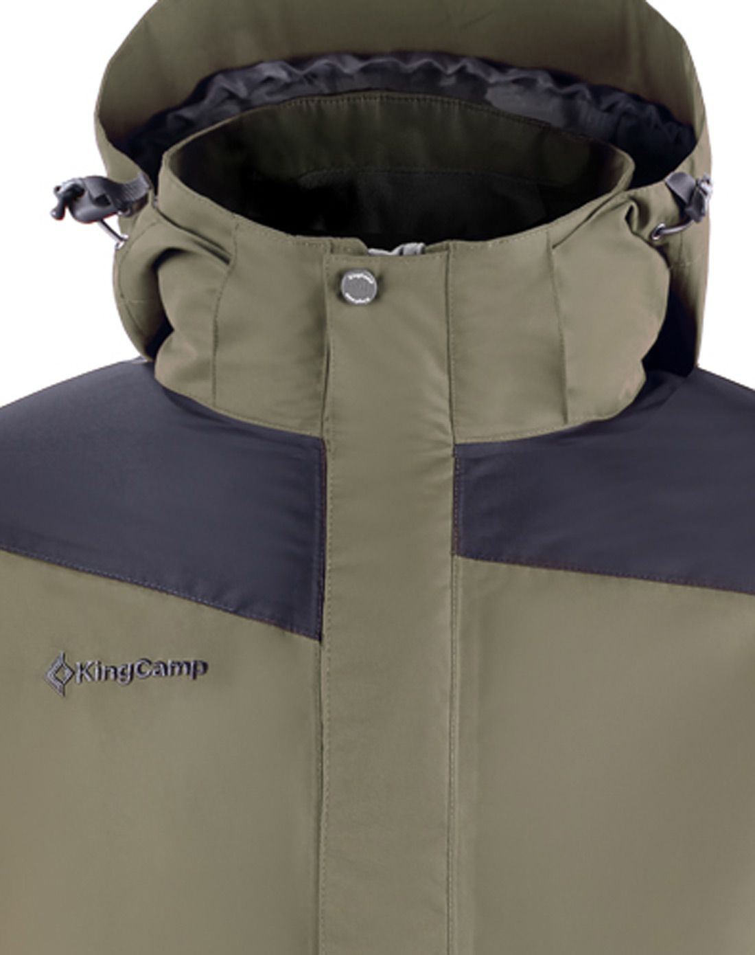 灰绿色男款冲锋衣