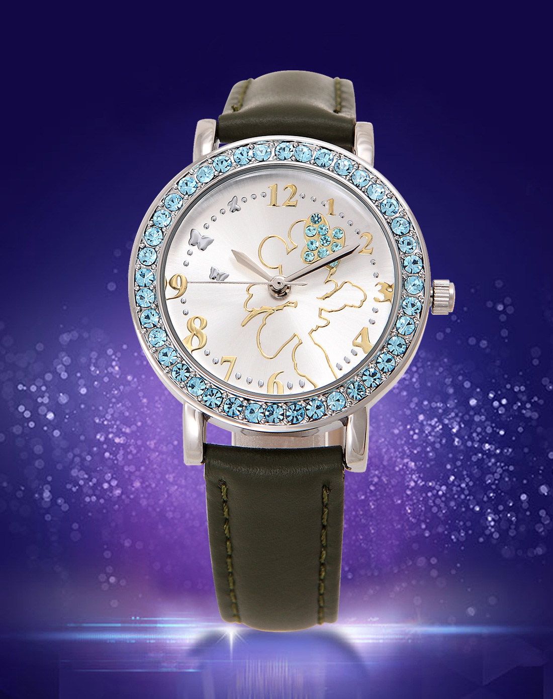 专柜同款米妮图案满钻女款手表