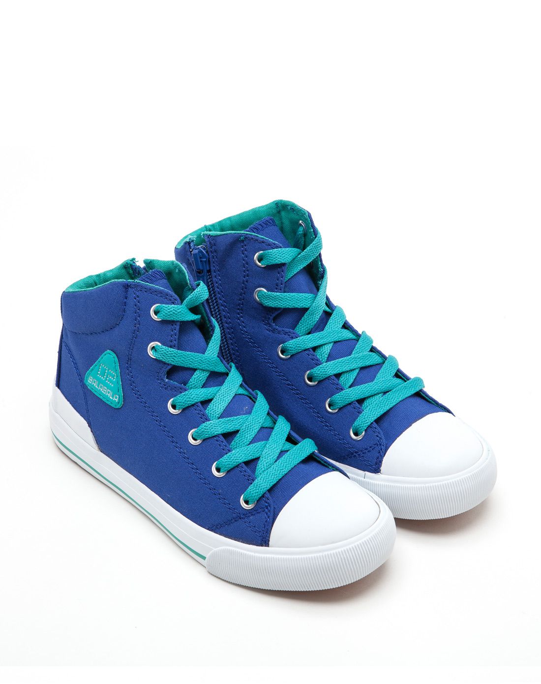 男童深蓝色休闲帆布鞋