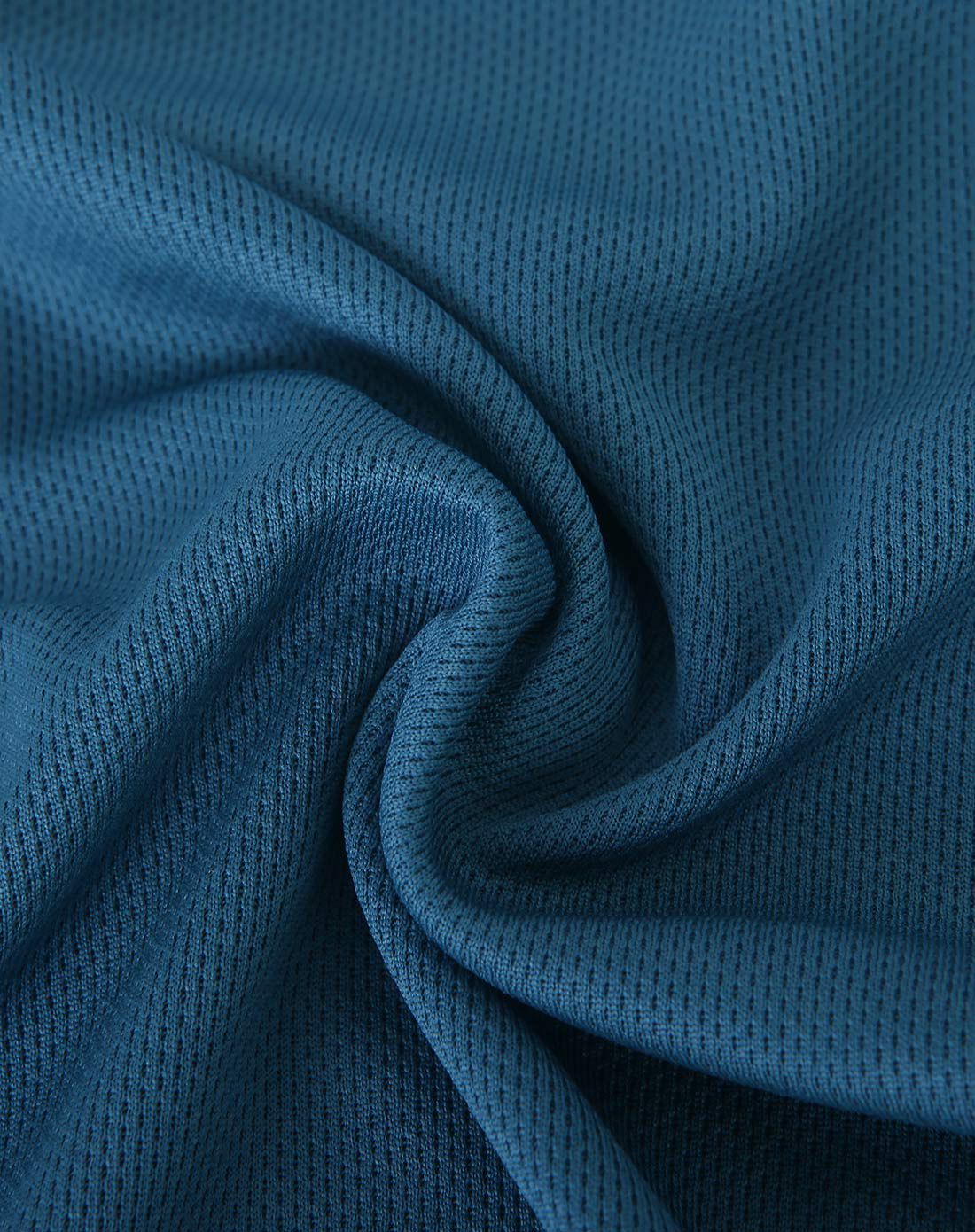 竹炭纤维面料 男款重灰蓝色短袖圆领t恤 抗菌防臭吸湿快干