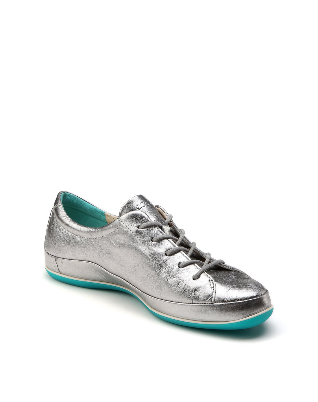 银色经典舒适系带休闲鞋