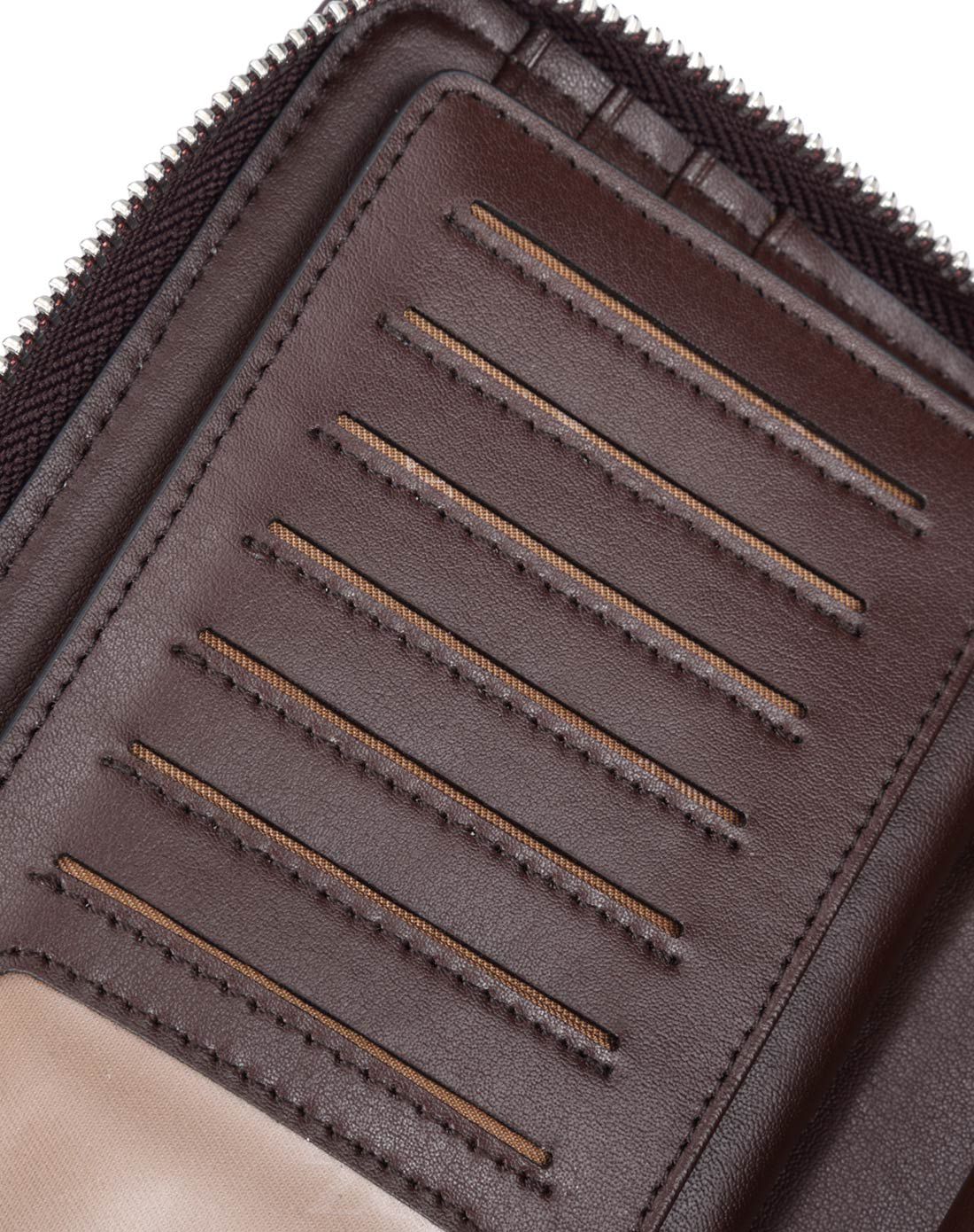 男款啡色平纹牛皮休闲单拉手拿包