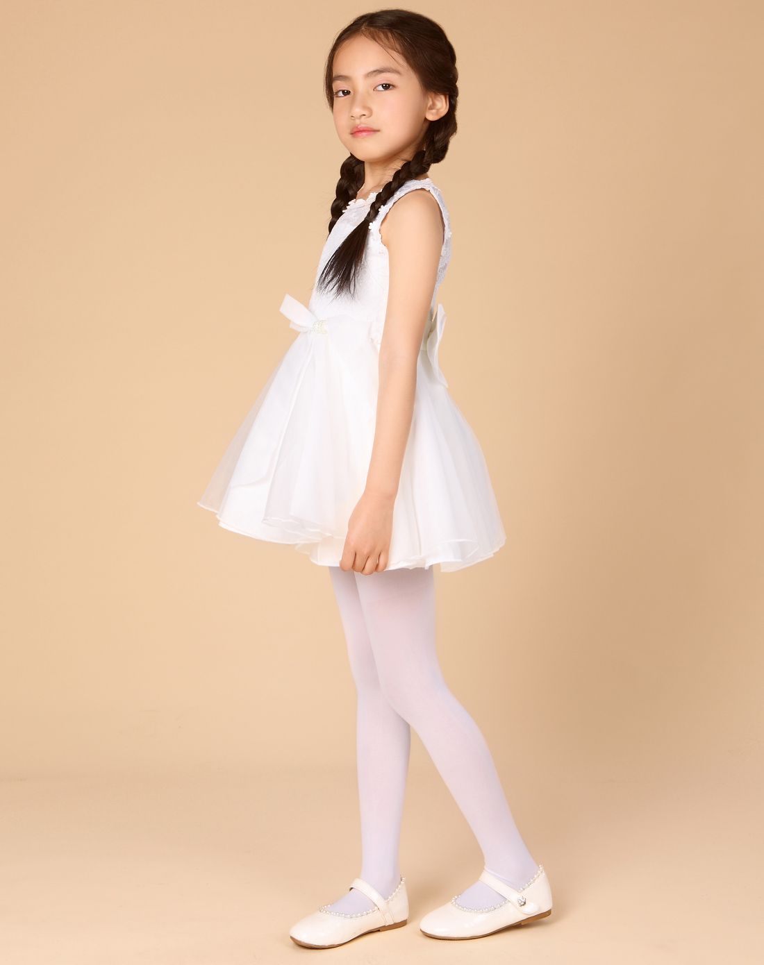 pesail 3条装 儿童连裤袜 天鹅绒糖果色丝袜夏款 薄款舞蹈袜白 粉 黑