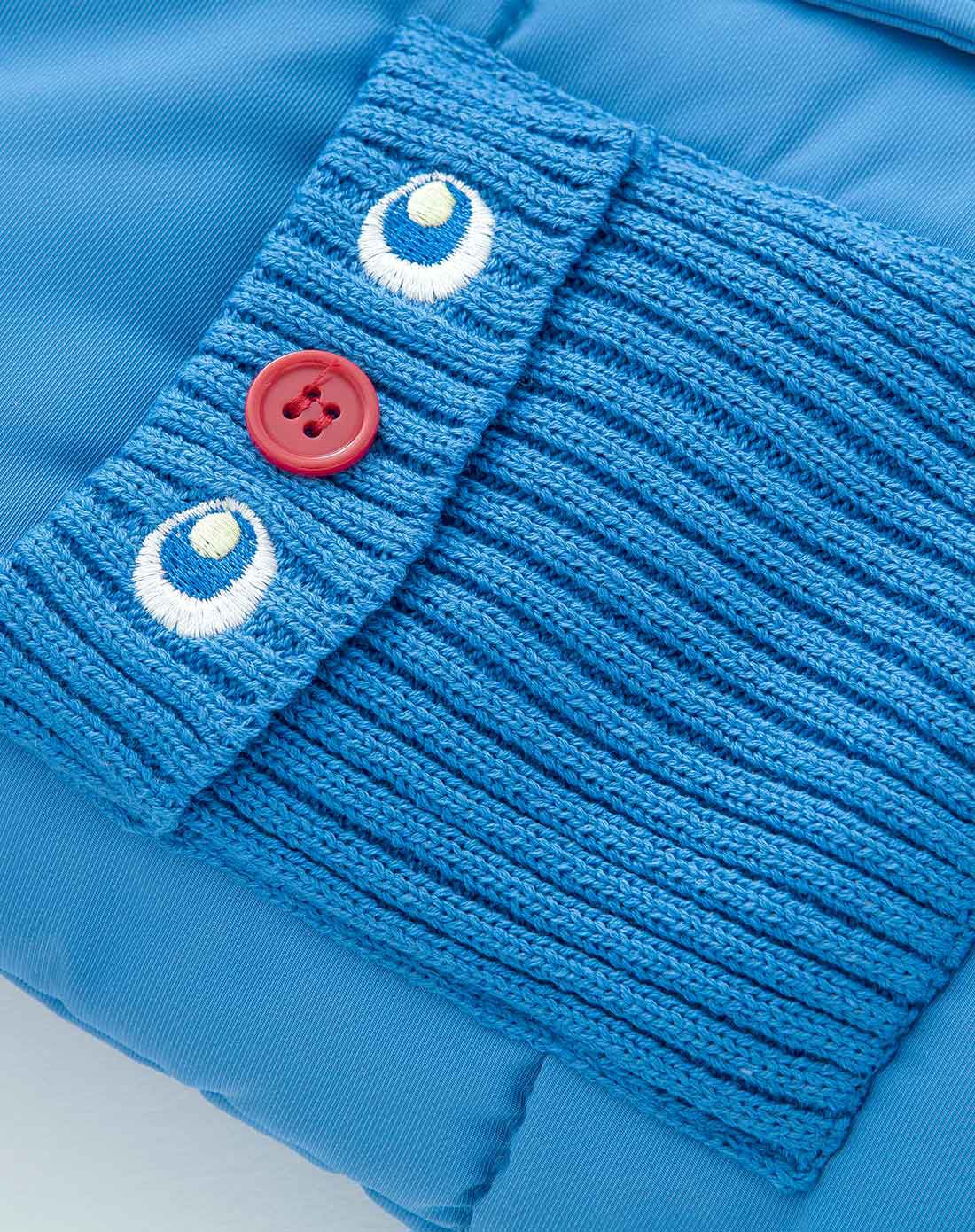 男童浅钴蓝棉服