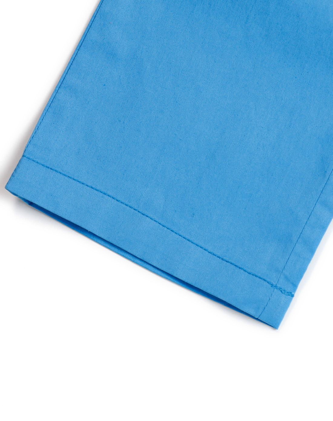 男童翠蓝色休闲简约长裤