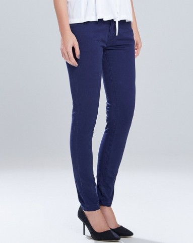 墨蓝色百搭小脚裤修身铅笔裤长裤