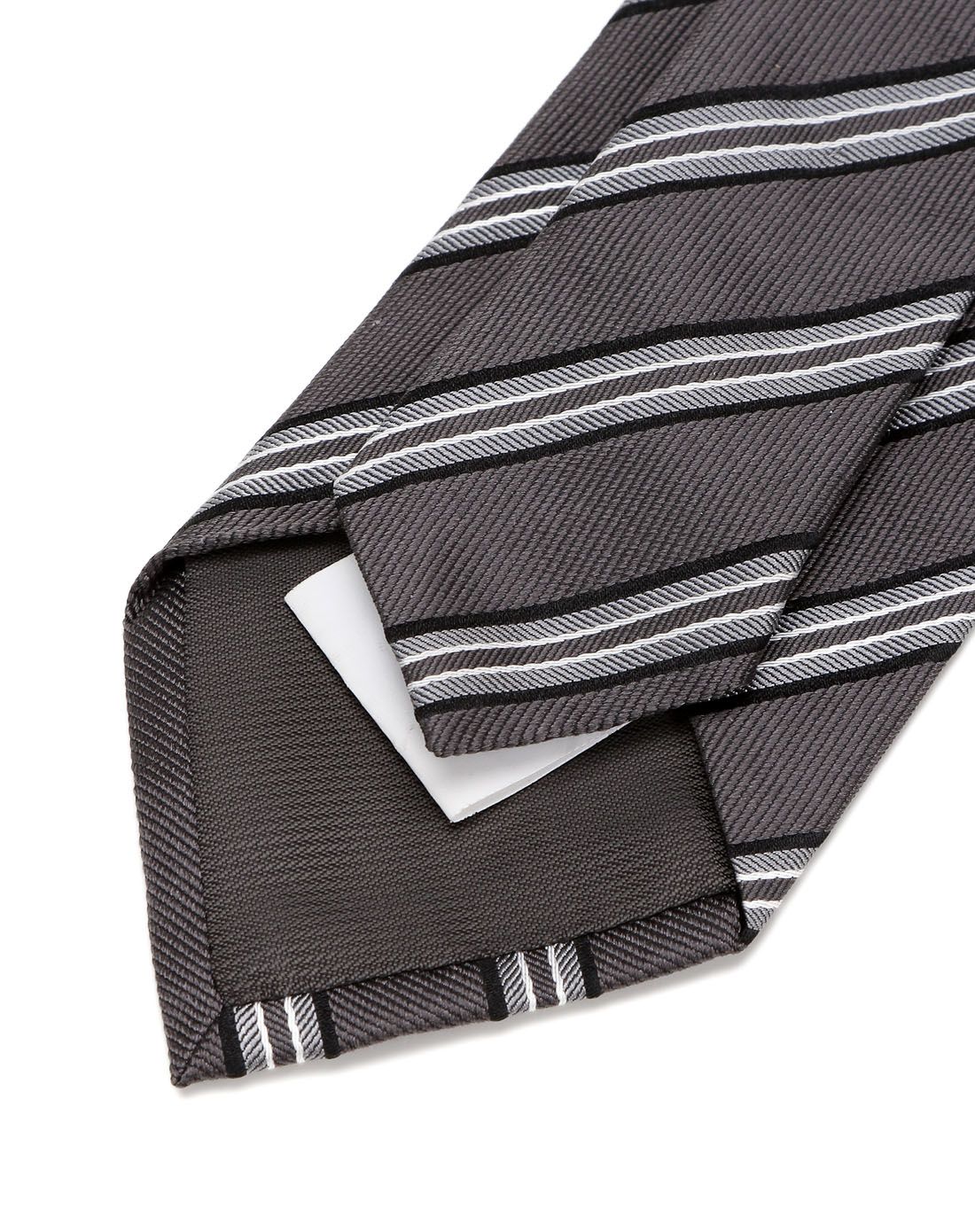 男款深灰色斜纹商务领带