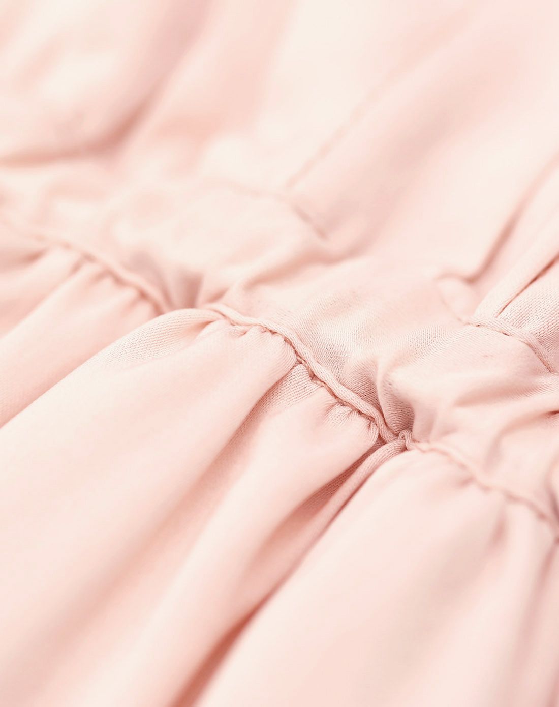 雪纺长袖收腰塔克褶连衣裙