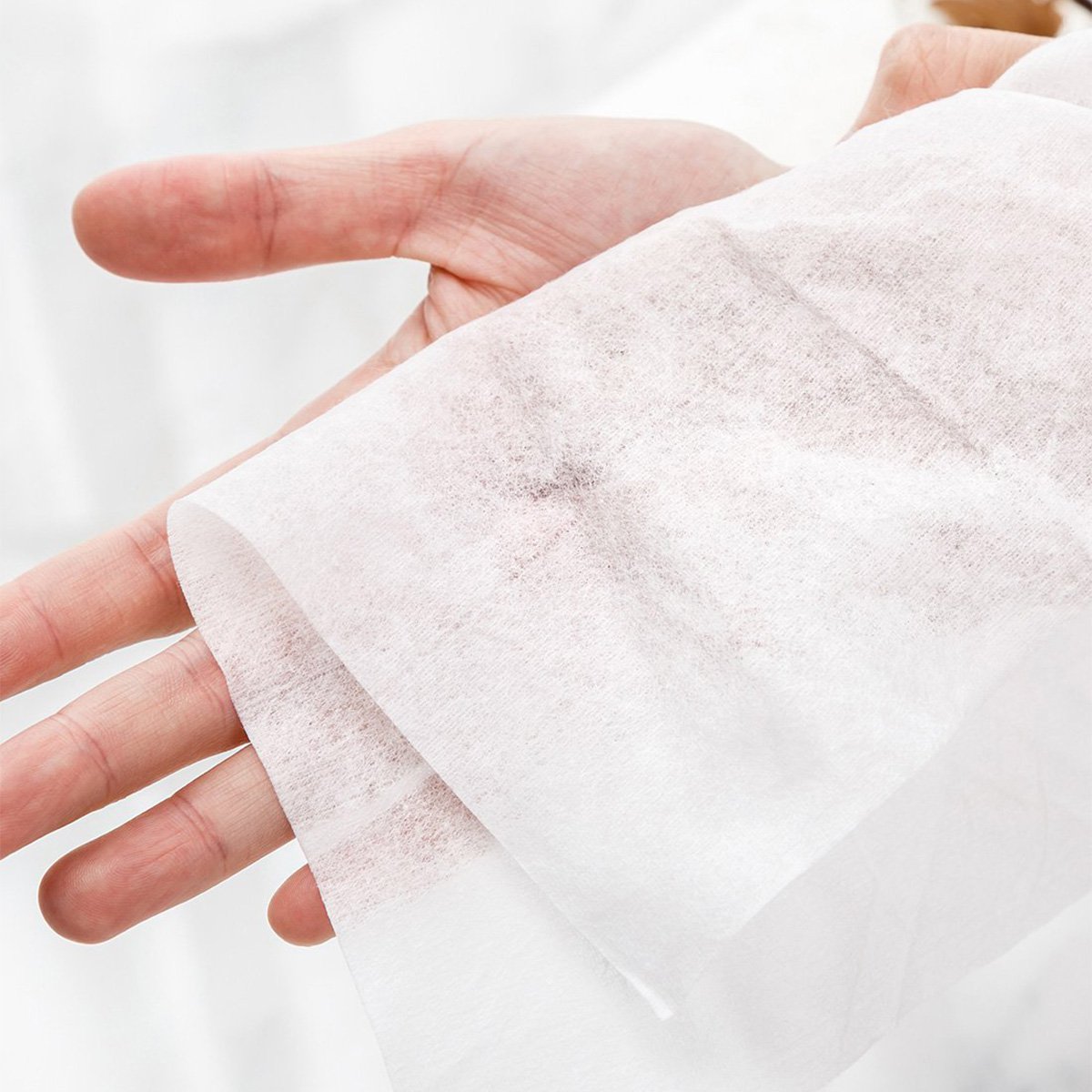 家庭装100片/盒 20*20cm亲肤平纹全棉婴儿干湿两用 洗脸巾棉柔巾