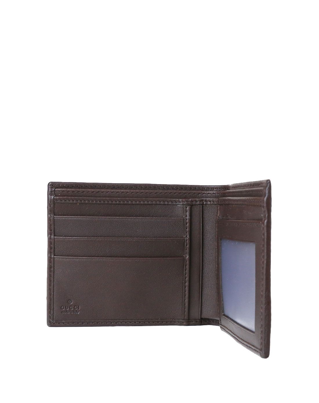 > gucci 男士棕色短款钱包