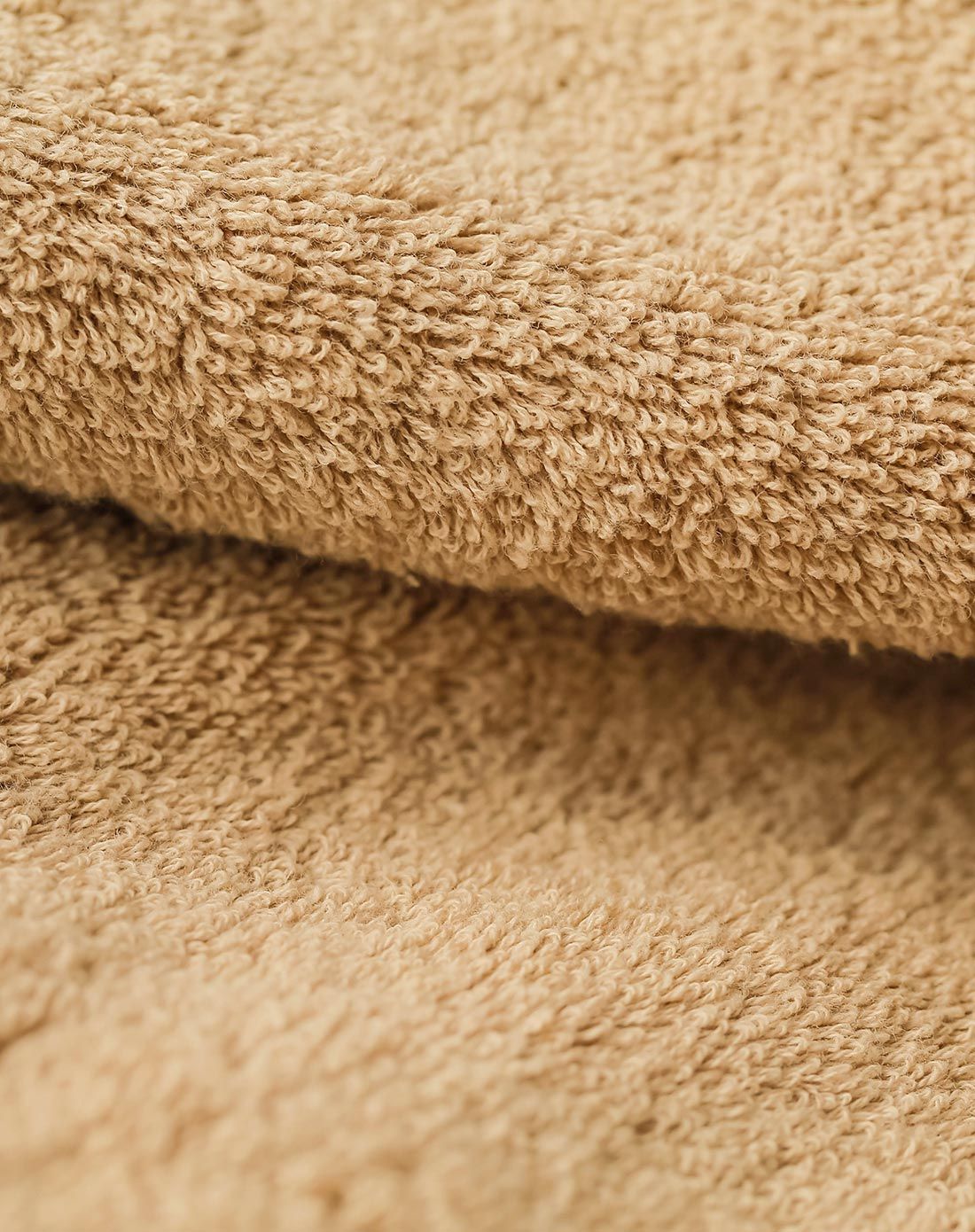 全棉马卡龙浴巾棕色