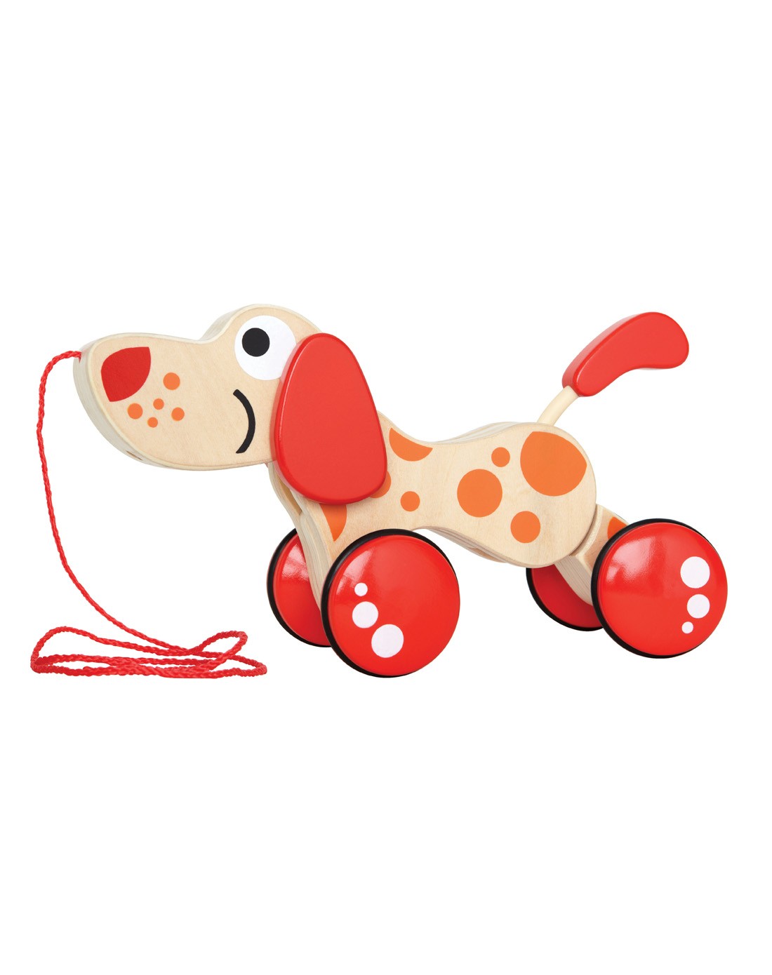 德国hape12月 婴幼儿学步拖拉玩具拖拉狗e0347