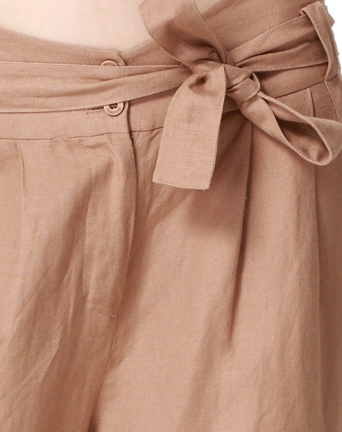 时尚堆褶哈伦裤