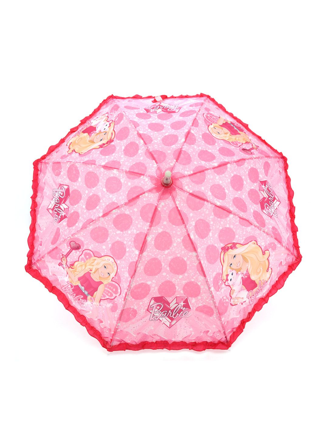 芭比娃娃/barbie女童粉色发光童伞