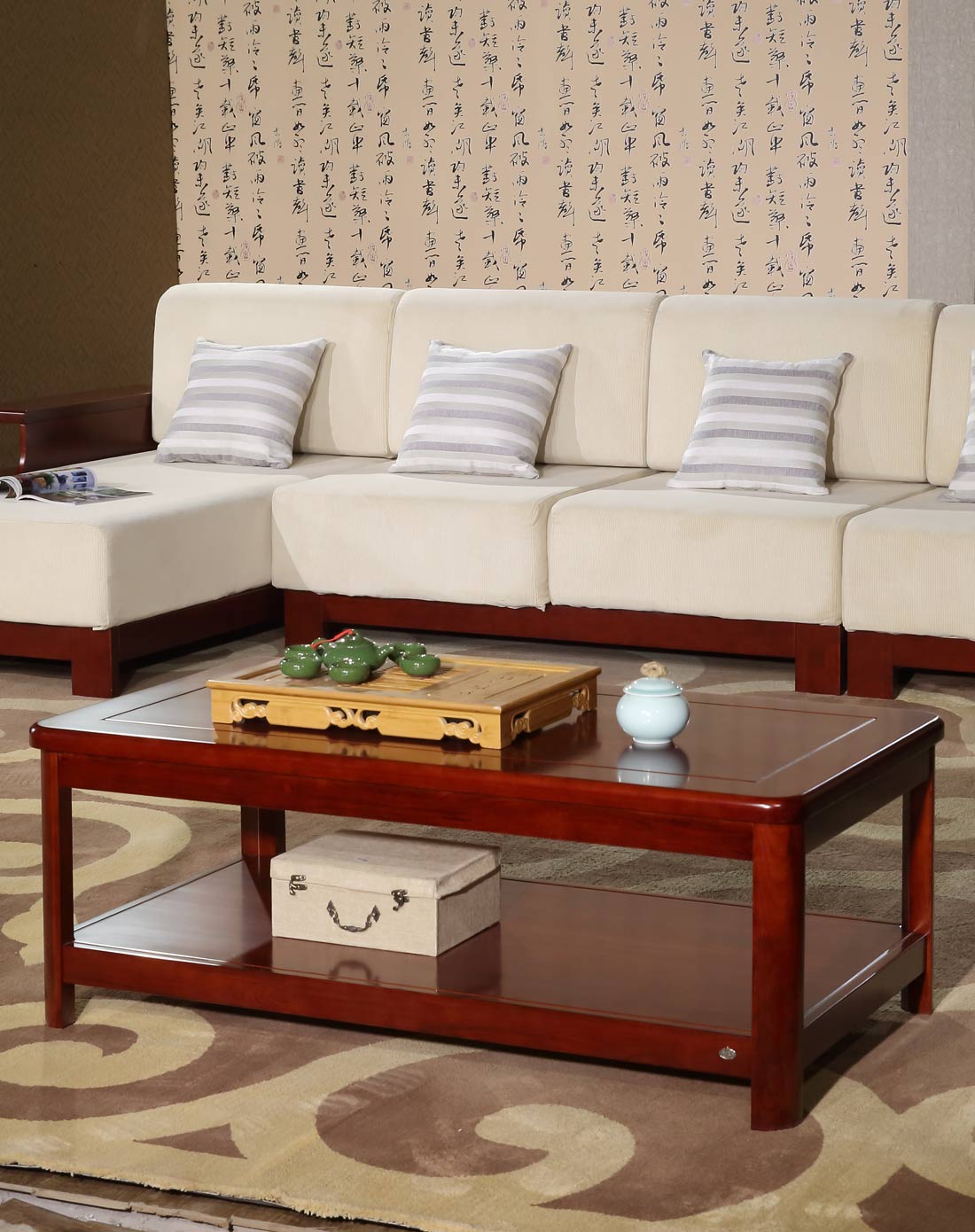 华日家具专场华日家居明月系列实木长茶几ds379303001_唯品会