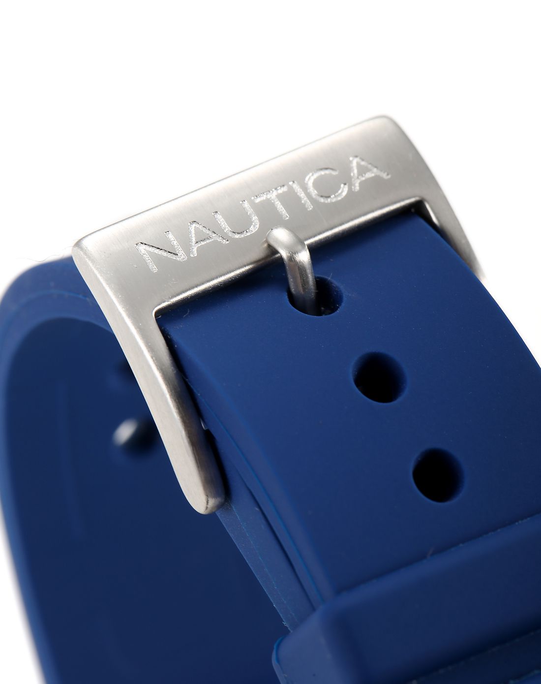 诺帝卡nautica男款藏蓝色硅胶表带藏蓝盘石英手表nai12527g