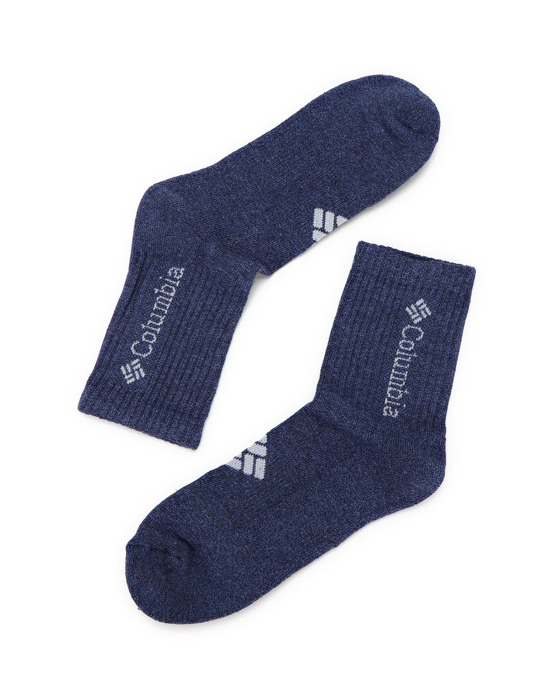 柔软透气 中性款花灰蓝色袜子 四双装