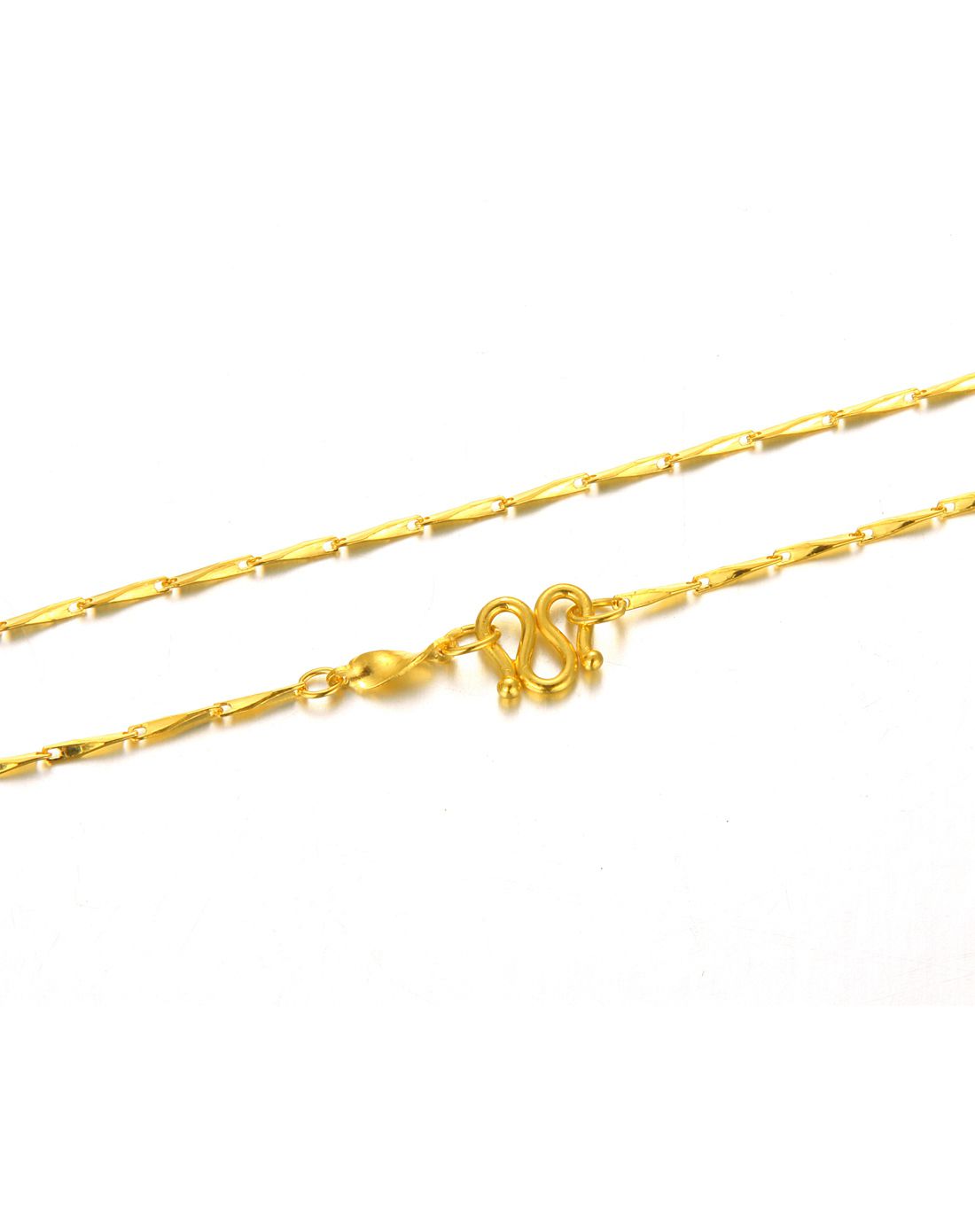 萃华 足金黄金项链 瓜子链 约4.51克