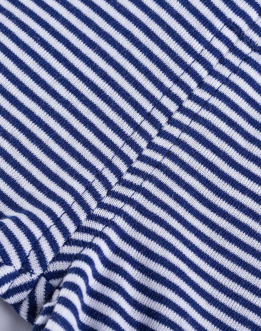 女宝宝蓝夏季休闲条纹七分裤