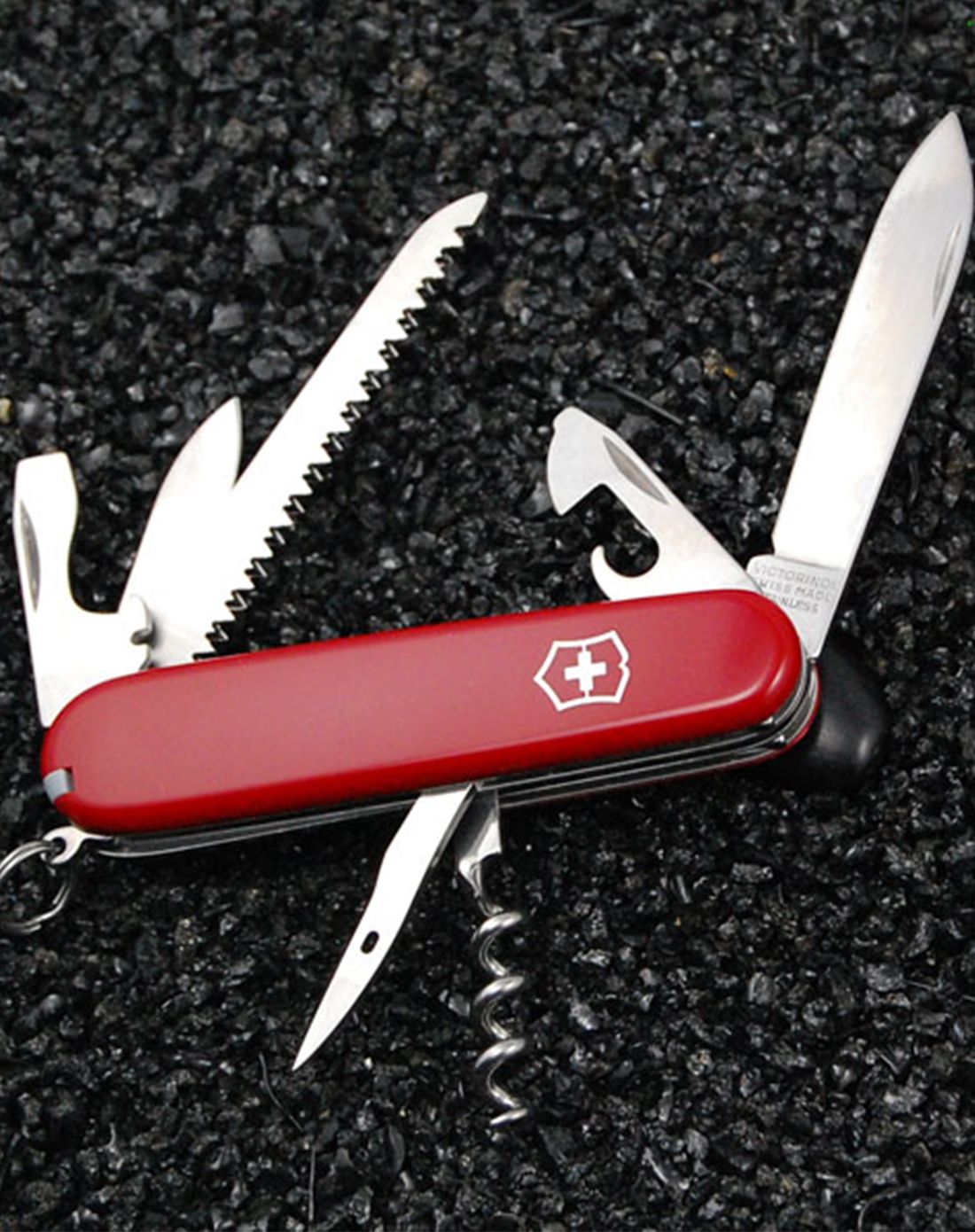 victorinox 瑞士军刀91mm 露营者红色13功能刀