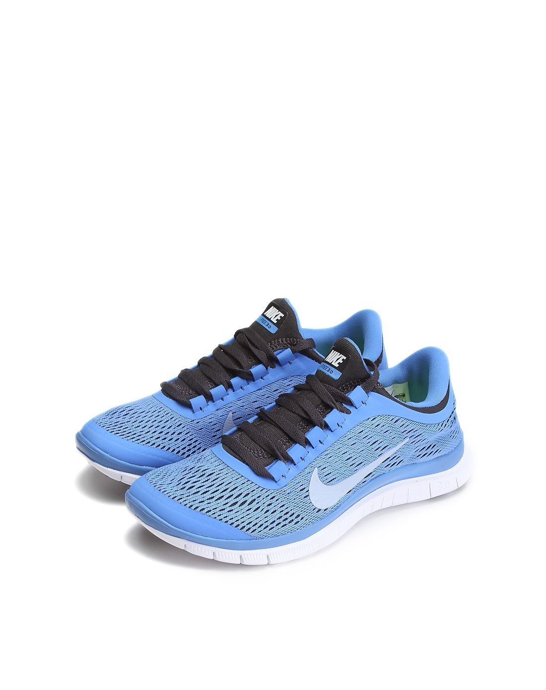 耐克nike运动潮流男女专场轻盈透气 女款蓝色free 跑步鞋580392-404