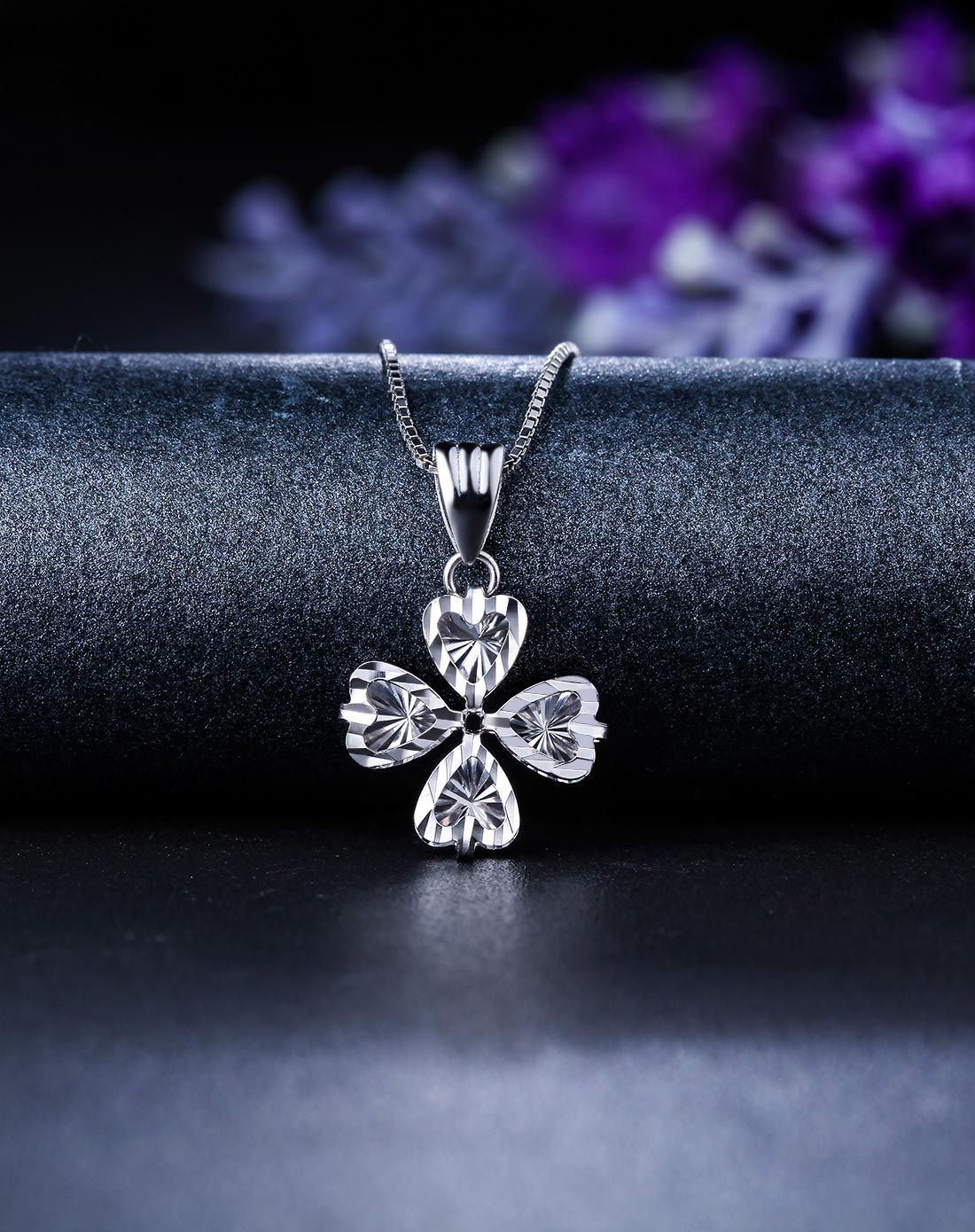 18k金素金车花工艺吊坠