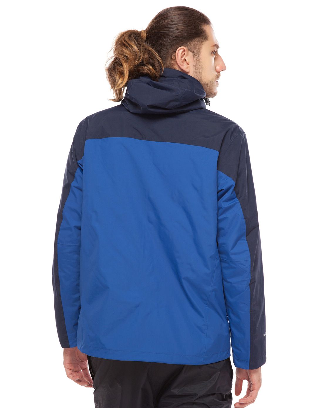 防风防水 男款军蓝配深蓝色三合一冲锋衣