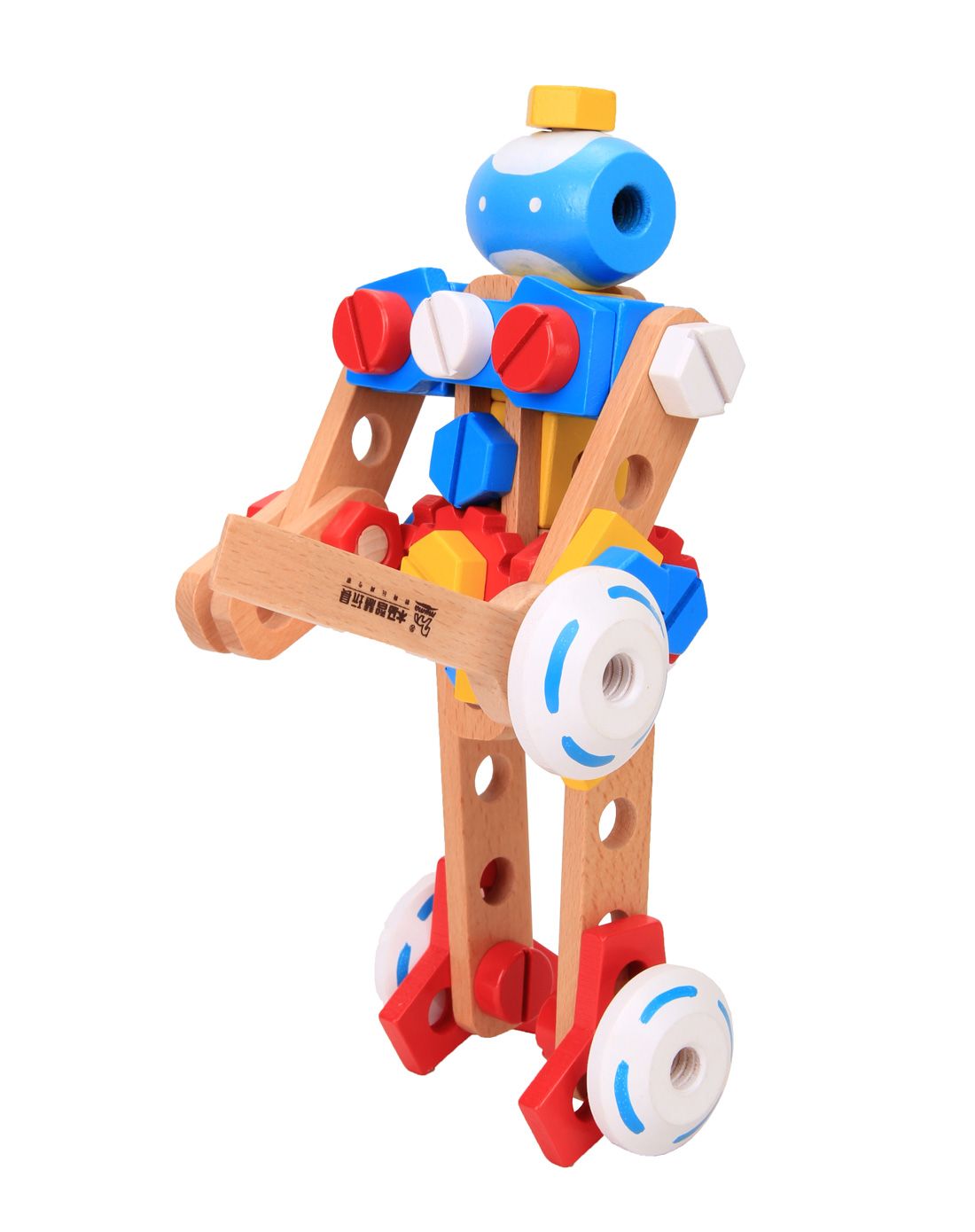 儿童益智环保木制玩具专场(混合)木马智慧机器人螺母组合14513_唯品会