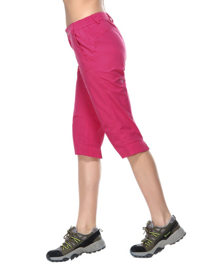 简约易搭 女款户外速干裤粉玫紫