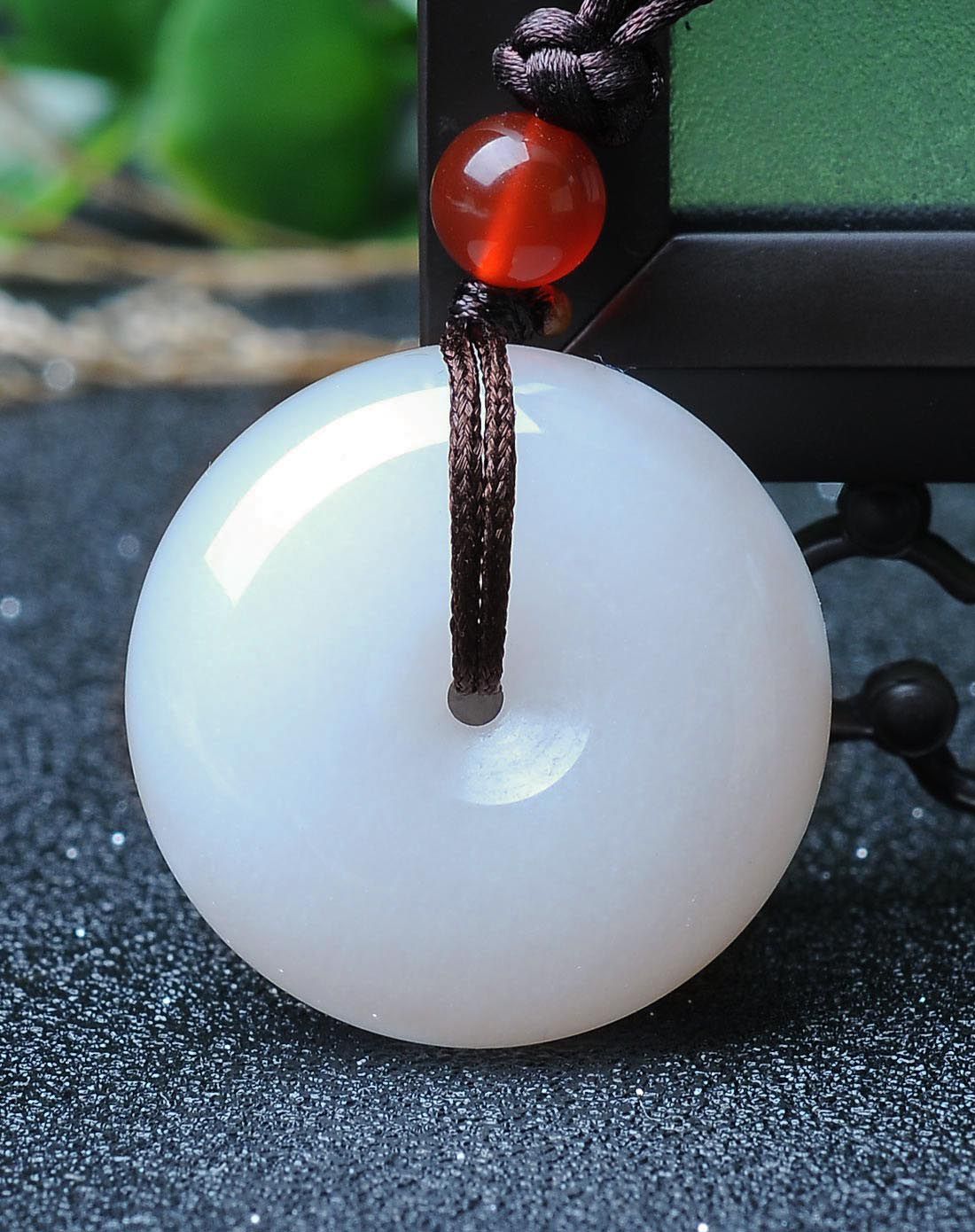 亿珍阁 怀古平安扣石英岩吊坠含配绳(附证书)