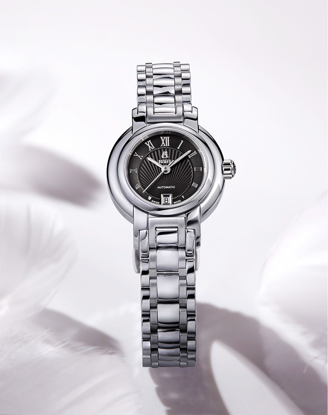 【瑞士机芯】双环表圈情侣机械女表