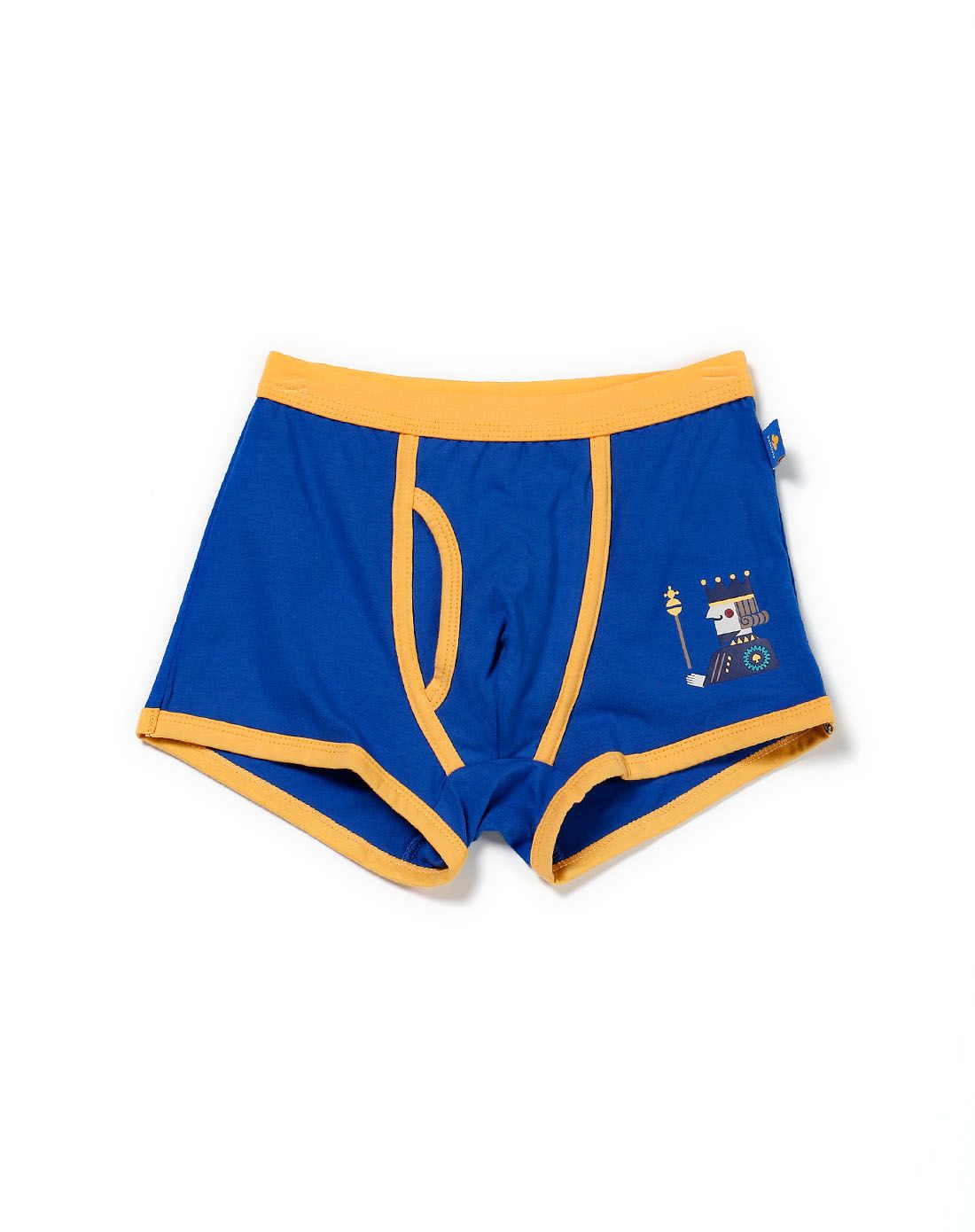 男童花蓝色印图舒适内裤(两入装)