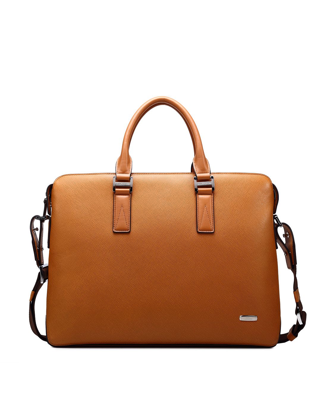 男款棕色牛皮手拎袋