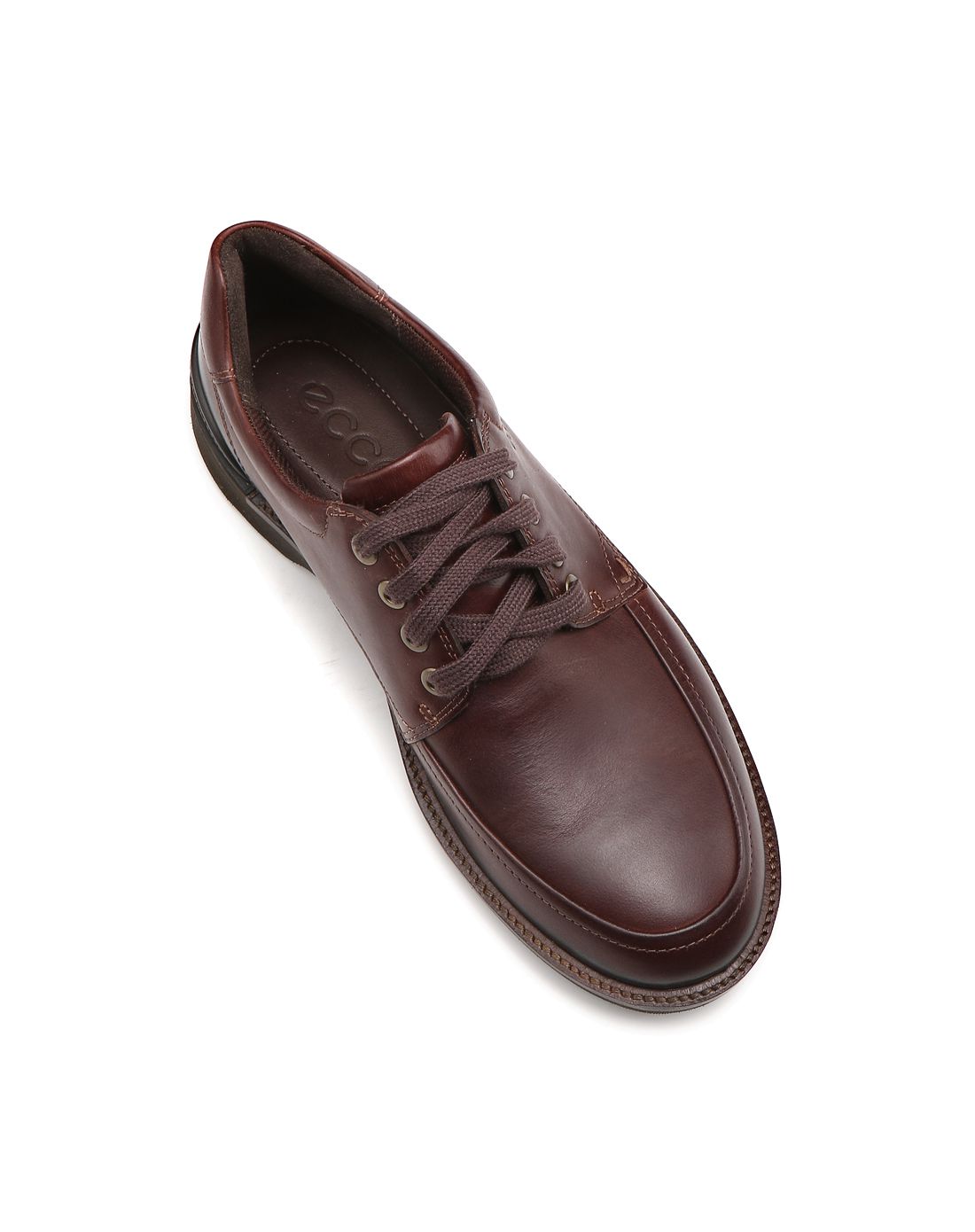 爱步ecco男款棕色经典商务系带休闲皮鞋52063401014_唯品会