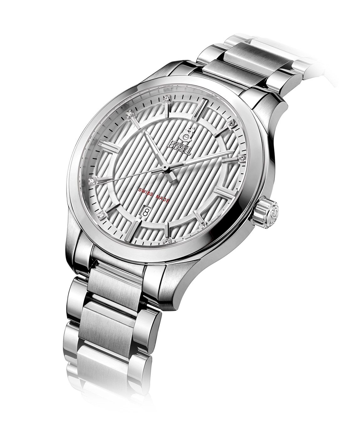 依波路 【专柜同款】音韵系列镶钻石英男表