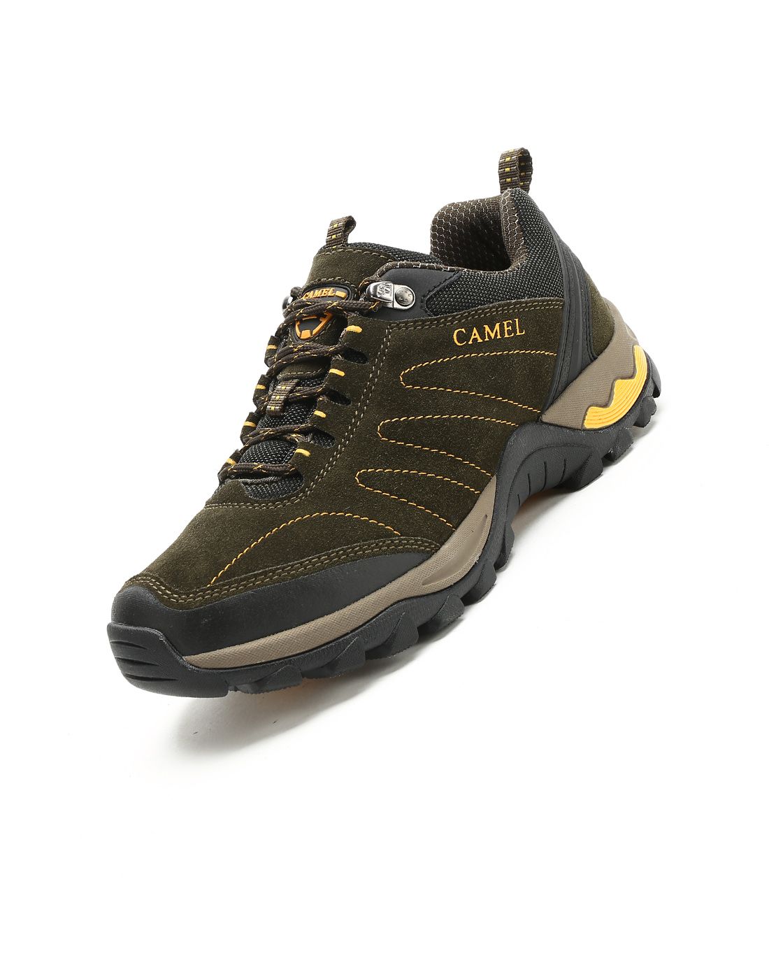 骆驼camel户外男女反季特惠专场减震防滑 男款军绿徒步鞋a532205303jl