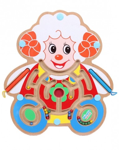 婴幼儿环保木制玩具直发货(特价)卡通小羊磁性益智运笔迷宫v8149_唯品