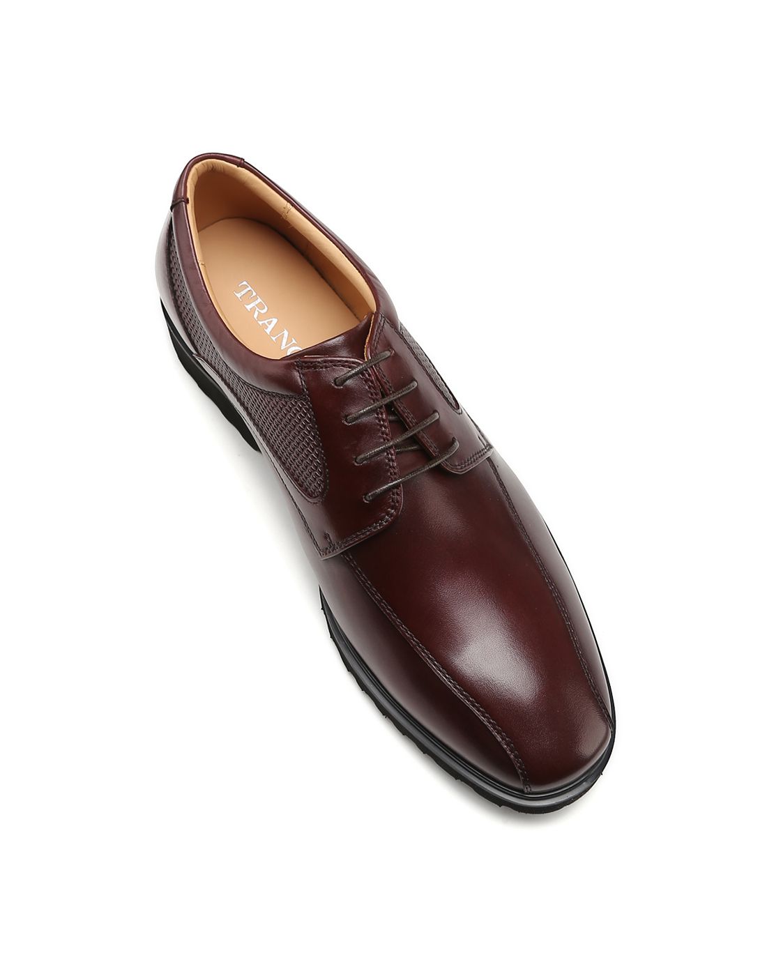 男士秋春牛皮革通勤深口鞋单鞋