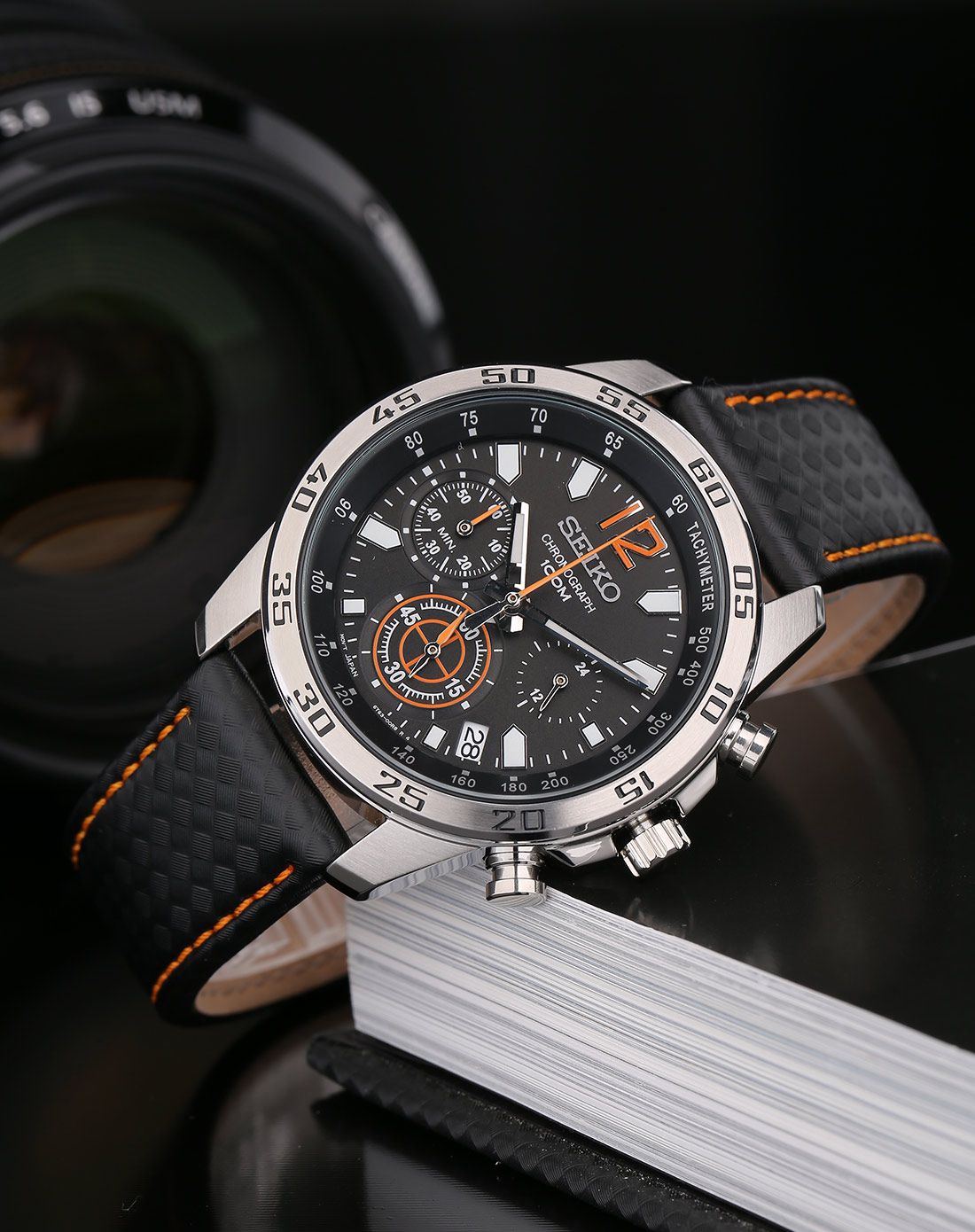 精工chronograph系列商务休闲石英男表