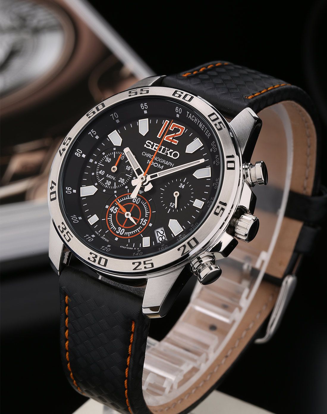 精工chronograph系列商务休闲石英男表